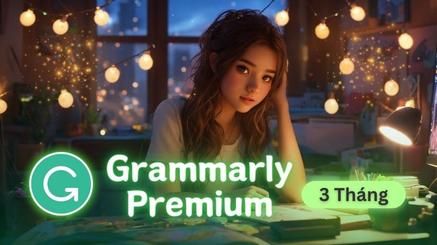 Grammarly Premium (3 Tháng) - Tăng Cường Kỹ Năng Viết, Ưu Đãi Hấp Dẫn