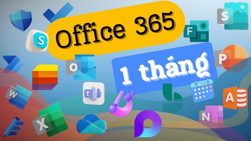 Microsoft Office 365 (1 tháng) - Trải Nghiệm Đỉnh Cao, Nâng Tầm Hiệu Suất