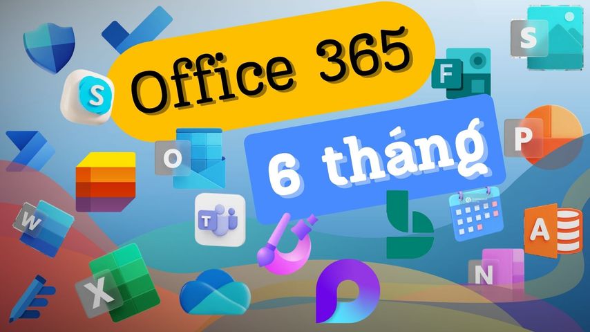 Microsoft Office 365 (6 tháng) - Tối Đa Hóa Hiệu Suất, Trải Nghiệm Vượt Trội